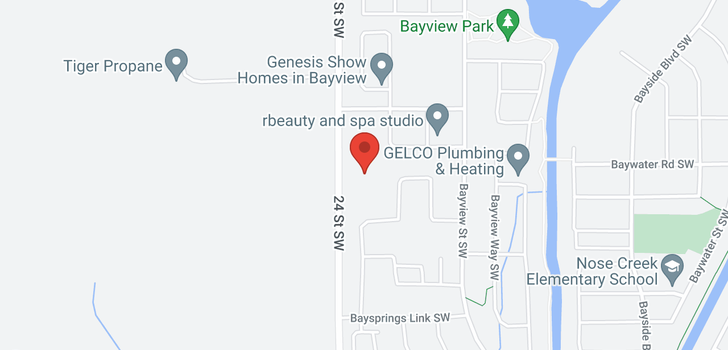 map of 101 Baysprings GD SW